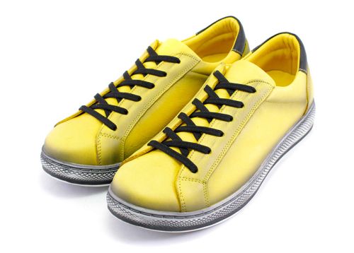 Pantofi sport de damă în galben - Model Tiara