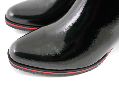 Botine elegante de damă cu fermoar lateral în negru - Model Janina.