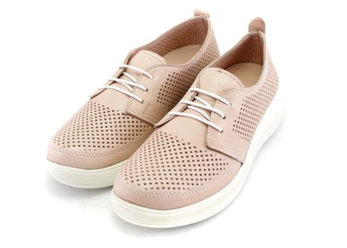 Дамски спортни обувки в розово -  Модел Рена.