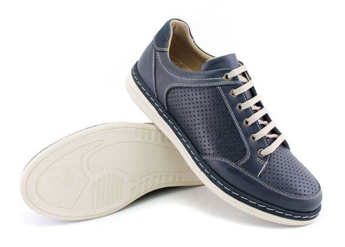 Мъжки ежедневни обувки в синьо - Модел Клаус.