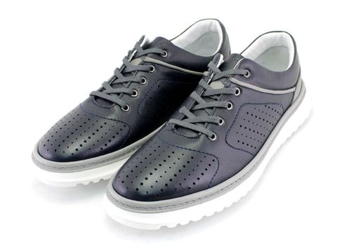 Мъжки спортни обувки в тъмно синьо