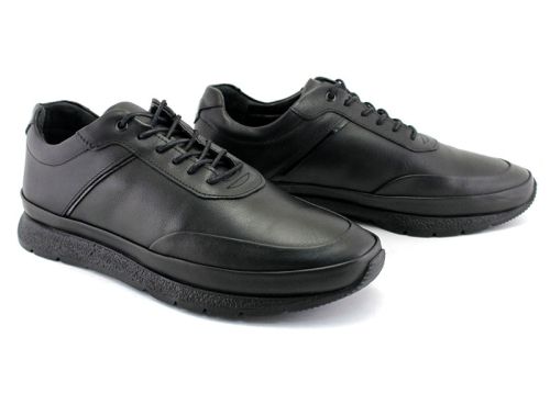 Мъжки ежедневни обувки в черно - Модел Амадор.