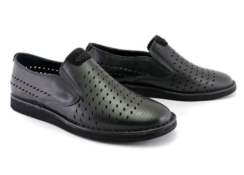 Мъжки летни обувки в черно - Модел Ерик.