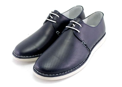 Мъжки летни обувки в тъмно син цвят