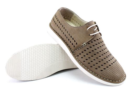 Мъжки летни обувки в цвят визон