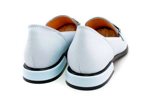 Дамски обувки в светло син цвят