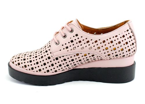 Дамски летни обувки в розово -  Модел Люсил.