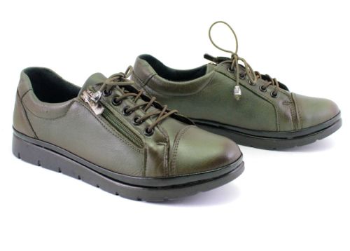 Дамски, ежедневни обувки в зелено - Модел Клио.
