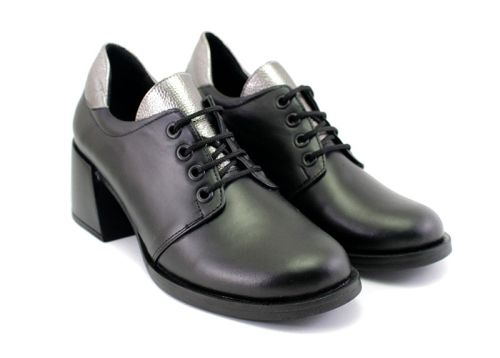 Дамски, елегантни обувки в черно - Модел Калиопа