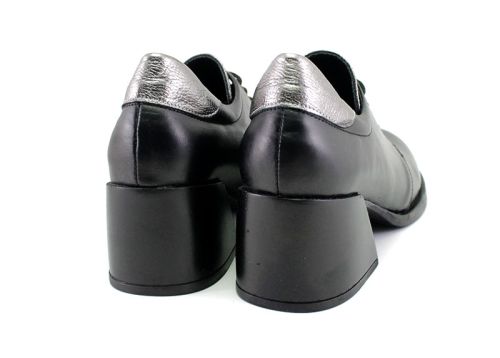 Дамски, елегантни обувки в черно - Модел Калиопа