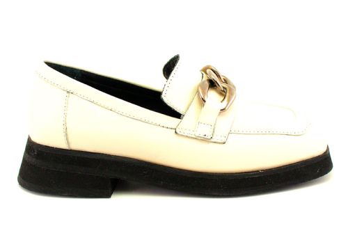 Дамски, ежедневни обувки в светло бежов цвят - Модел Ромина