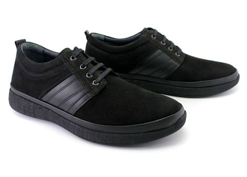 Мъжки обувки в черно - Модел Ернесто.
