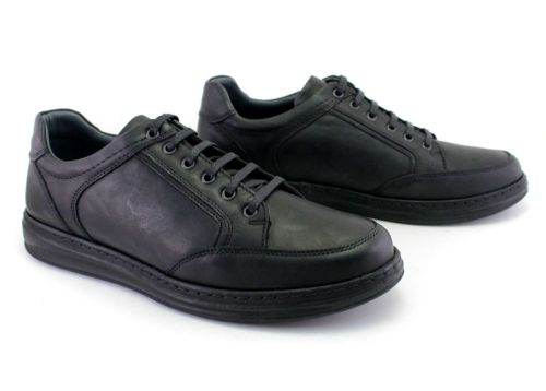 Мъжки обувки в черно - Модел Емануел.