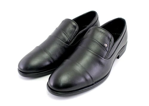 Мъжки официални обувки в черно, модел Кевин