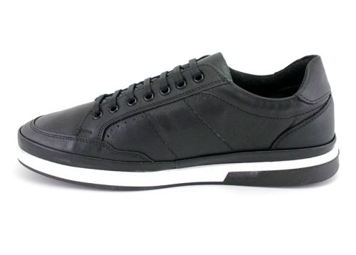 Мъжки спортни обувки с връзки в черно - Модел Франц