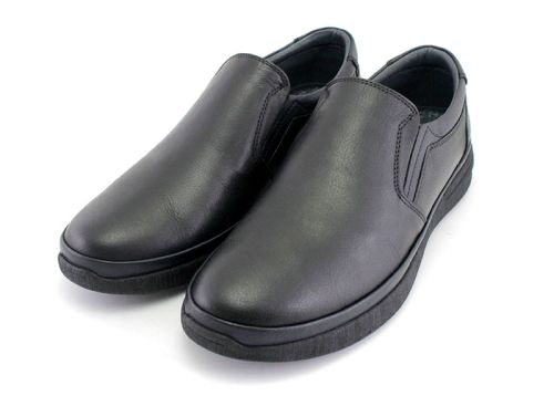 Мъжки ежедневни обувки с връзки в черно - Модел Сава