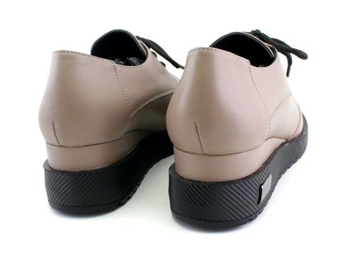 Дамски, ежедневни обувки във визонен цвят, модел  Флора