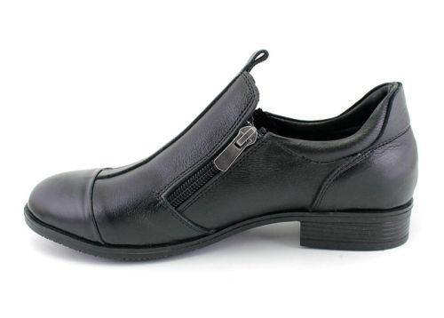 Дамски, ежедневни обувки от естествена кожа в черно - Модел Дорис