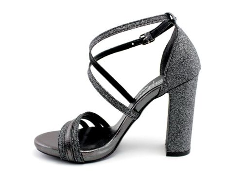 Дамски, официални сандали в черно - Модел Сюзън