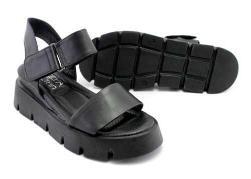 Дамски сандали в черно - Модел Каролина