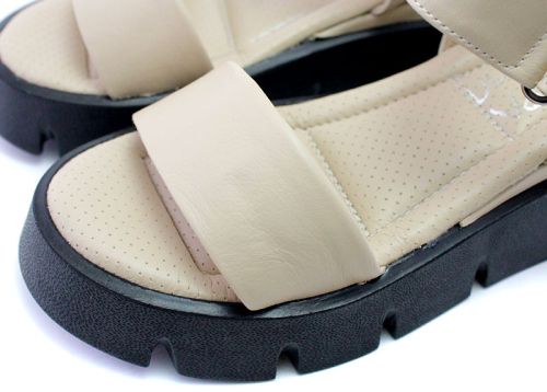 Дамски сандали в бежово - Модел Каролина