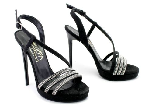 Дамски, официални сандали в черно - Модел Бланка.