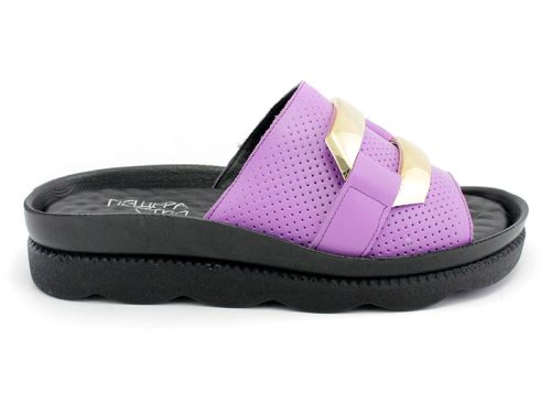 Дамски чехли в лилаво - Модел Руфина