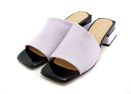 Дамски, елегантни чехли в лилаво - Модел Киара