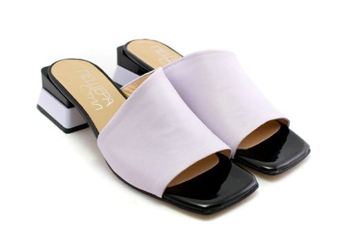 Дамски, елегантни чехли в лилаво - Модел Киара
