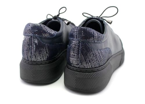 Дамски, ежедневни обувки в тъмно синьо - Модел Талия.