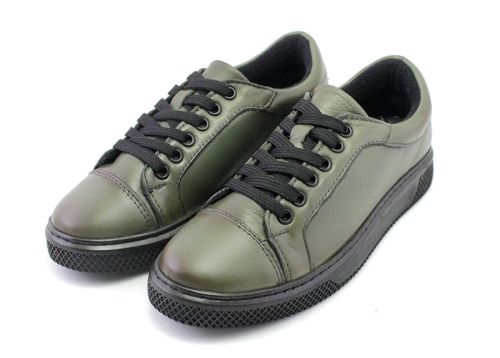 Дамски, ежедневни обувки в зелено - Модел Лея Прим.