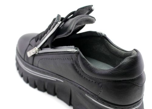 Дамски ежедневни обувки спортен стил в черно - Модел Росита