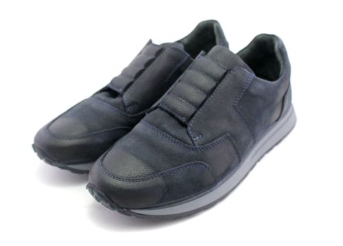 Pantofi sport barbati in albastru inchis - Model Zoran.