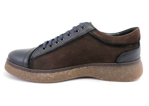 Мъжки, ежедневни обувки в кафяво - Модел Давид