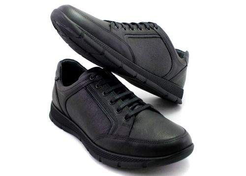Мъжки, ежедневни обувки в черно - Модел Демарио І