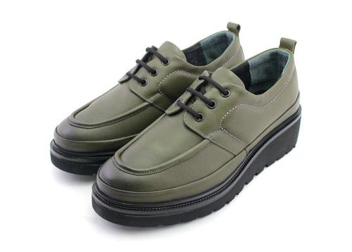 Дамски ежедневни обувки в зелено - Модел Йоана