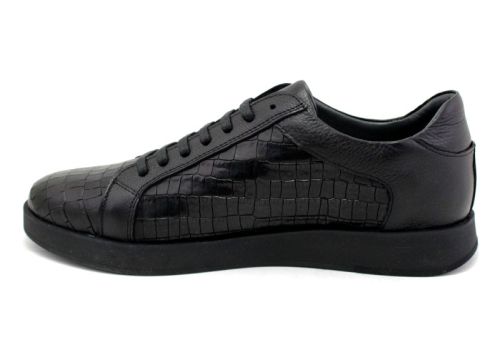 Мъжки обувки в черно - Модел Мануел.