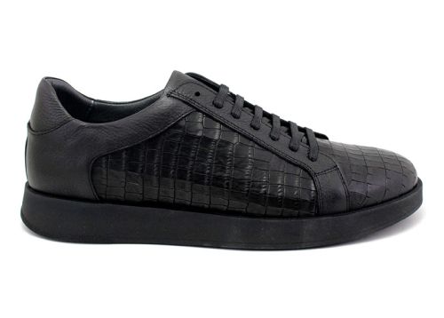 Мъжки обувки в черно - Модел Мануел.
