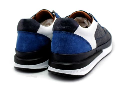 Pantofi pentru bărbați în albastru - Model Franco.