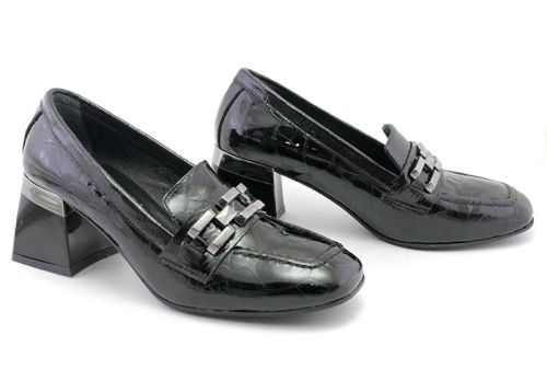 Pantofi formali dama lac negru, model Alta.