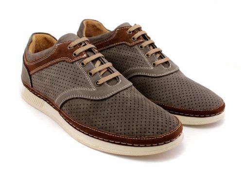 Мъжки, ежедневни обувки в земно кафяв цвят - Модел Браян.