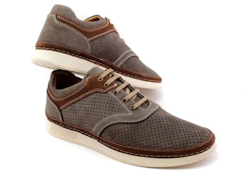Мъжки, ежедневни обувки в земно кафяв цвят - Модел Браян.