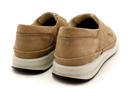 Мъжки, ежедневни обувки в светло кафяв цвят - Модел Робърт.