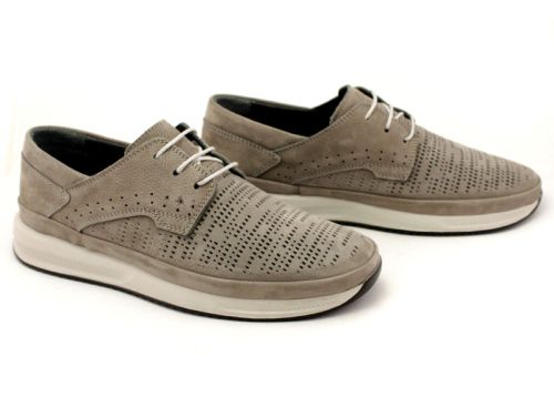 Мъжки, ежедневни обувки в сив цвят - Модел Робърт.