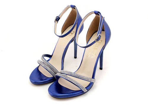 Дамски, официални сандали във синьо - Модел Фиделия.