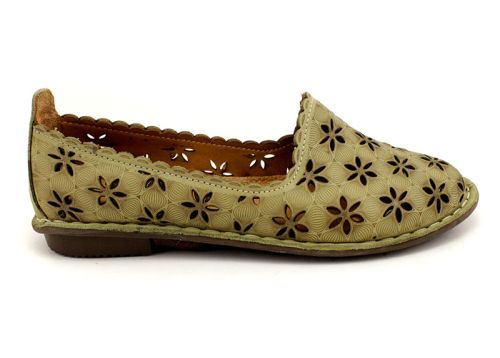 Дамски, летни обувки в зелено - Модел Алая.