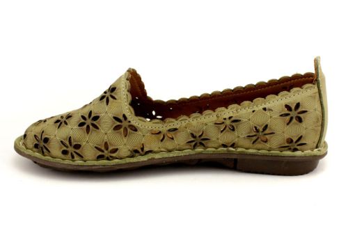 Дамски, летни обувки в зелено - Модел Алая.
