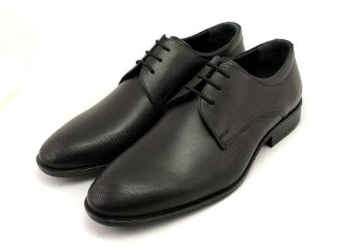 Pantofi formali pentru bărbați în negru, model Douglas.