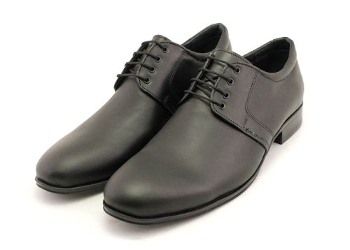 Мъжки официални обувки в черно - модел Мигел.