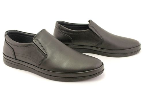 Pantofi casual barbatesti in negru - Model Victorio.